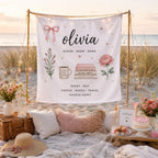 Personalized Name Linen Tapestry – main product view