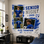Senior Night Sports Linen Tapestry – product photo 2