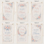 Baby in Bloom Lace Banner, Personalized Floral Baby Shower Sign – product photo 3