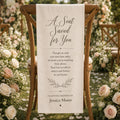 Wedding Memorial Fabric Banner, In Loving Memory Sign, Reserved Seat Decor - product image 1