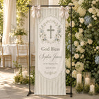 Personalized Baptism Fabric Banner – product photo 8