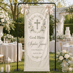 Personalized Baptism Fabric Banner – product photo 9