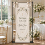 Personalized Baptism Fabric Banner – product photo 10