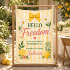 Retirement Linen Tapestry, Personalized Retired And Thriving Banner – product photo 7