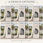 Personalized Wedding Photo Fabric Banner – product photo 2