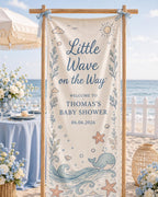 Coastal Baby Shower Fabric Banner – product photo 4