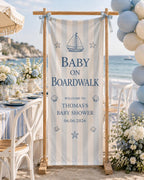 Coastal Baby Shower Fabric Banner – product photo 5