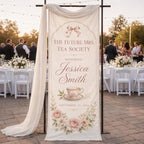 Bridal Tea Party Fabric Banner – product photo 5