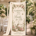 Bridal Tea Party Fabric Banner – product photo 6
