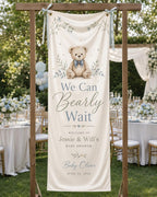 Teddy Bear Baby Shower Fabric Banner – main product view