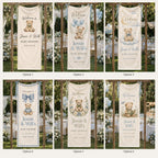 Teddy Bear Baby Shower Fabric Banner – product photo 2
