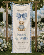 Teddy Bear Baby Shower Fabric Banner – product photo 9