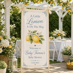 A Little Lemon Baby Shower Banner – main product view