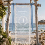 Bachelorette Cocktail Linen Tapestry, Personalized Bride Party Backdrop, Custom Coquette Bow – product photo 7