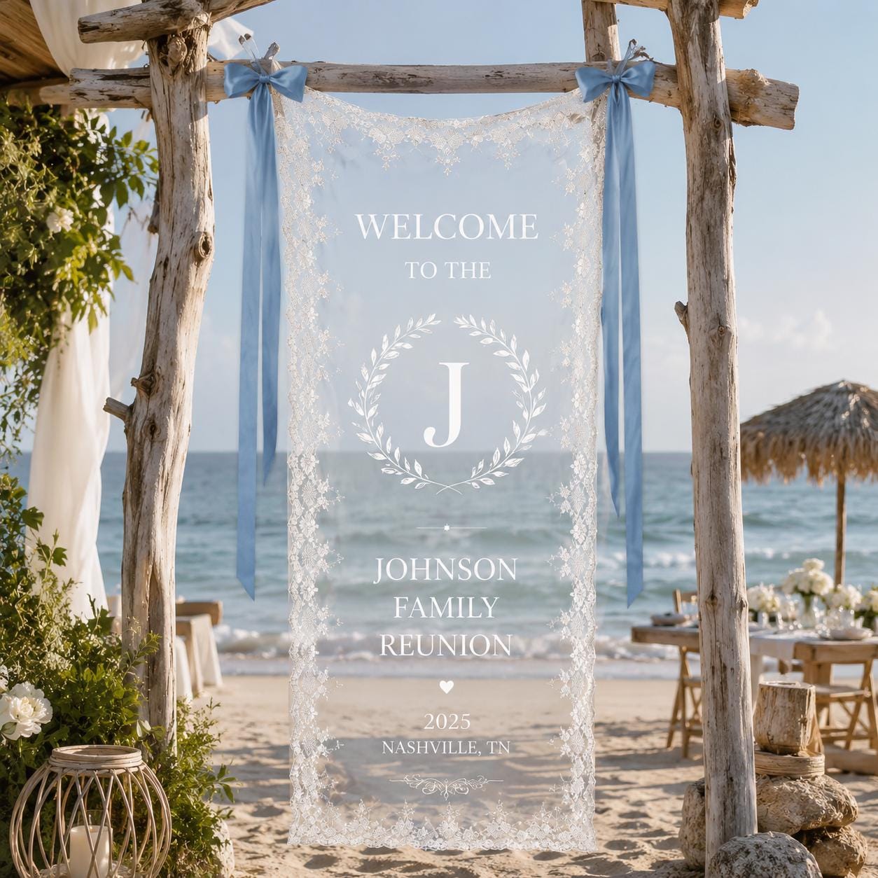 Bachelorette Cocktail Linen Tapestry, Personalized Bride Party Backdrop, Custom Coquette Bow Weekend Banner - product image 7