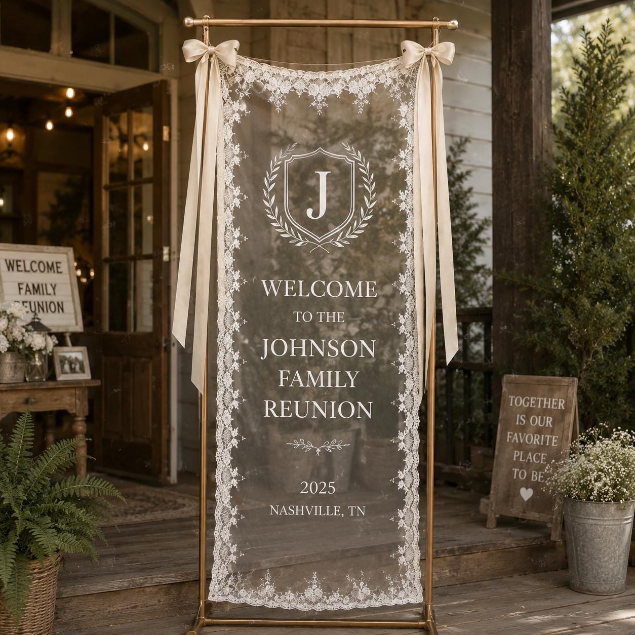 Bachelorette Cocktail Linen Tapestry, Personalized Bride Party Backdrop, Custom Coquette Bow Weekend Banner - product image 3