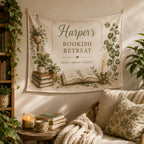 Personalized Reading Nook Linen Tapestry – product photo 8