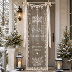 Personalized Seasonal Lace Door Banner – product photo 5