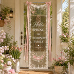Custom Family Welcome Lace Banner – main product view
