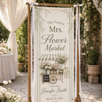 Personalized Flower Market Bridal Shower Banner – product photo 5