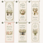 Personalized Flower Market Bridal Shower Banner – product photo 2