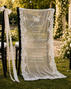 Reserved Memorial Chair Lace Banner – product photo 5