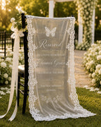 Reserved Memorial Chair Lace Banner – product photo 8