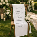 Wedding Memorial Chair Sash, Personalized Reserved Seat Banner – product photo 6
