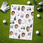 Custom Golf Towel, Personalized Photo Golf Accessory – main product view