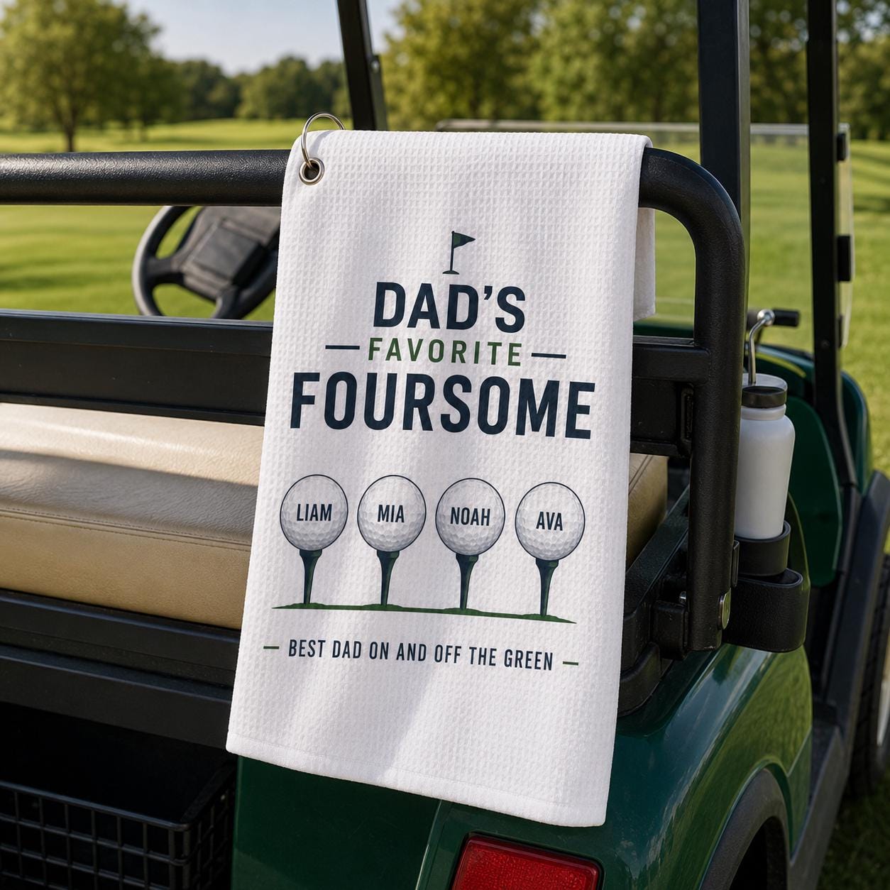 Personalized Golf Towel: Dad's Favorite Foursome - product image 6