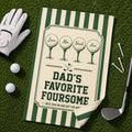 Personalized Golf Towel for Dad, Custom Kids Name Golf Gift, Father’s Day Accessory - product image 1