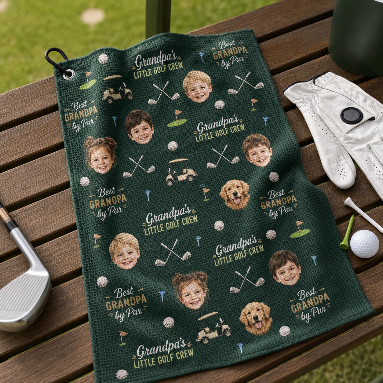 Personalized Golf Towel for Grandpa, Custom Photo Gear, Grandpa Gift - product image 9