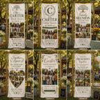 Family Reunion Photo Banner, Custom Surname Fabric Sign, Personalized Satin Family Gathering – product photo 2