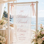 Personalized Lace Bridal Brunch Banner – main product view