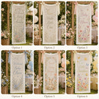 Personalized Lace Welcome Banner, Sheer Fabric Event Decor, Custom Garden Party Sign – product photo 2