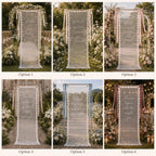 Wedding Vow Lace Banner, Personalized Sheer Ceremony Quote Sign – product photo 2