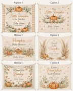 Little Pumpkin Baby Shower Tapestry – product photo 2