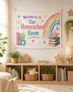 Classroom Linen Tapestry, Personalized Teacher Welcome Banner – product photo 8