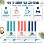 Custom Beach Towel, Personalized Pool Towel – product photo 5