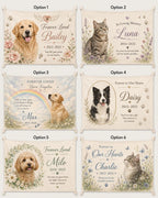 Personalized Pet Memorial Linen Tapestry – product photo 2