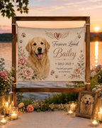 Personalized Pet Memorial Linen Tapestry – main product view