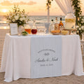 Wedding Bar Table Runner, Personalized Signature Drinks Runner, Custom Cocktail Hour Reception Decor - product image 1