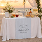 Wedding Bar Table Runner, Personalized Signature Drinks Runner – main product view