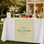Wedding Bar Table Runner, Personalized Signature Drinks Runner – product photo 7