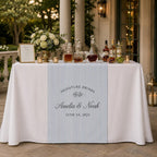 Wedding Bar Table Runner, Personalized Signature Drinks Runner – product photo 5