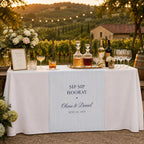 Wedding Bar Table Runner, Personalized Signature Drinks Runner – product photo 8