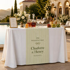 Wedding Bar Table Runner, Personalized Signature Drinks Runner – product photo 9