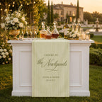 Personalized Wedding Bar Runner – main product view