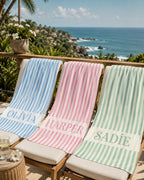 Personalized Striped Beach Towel – product photo 5