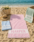 Personalized Striped Beach Towel – product photo 9